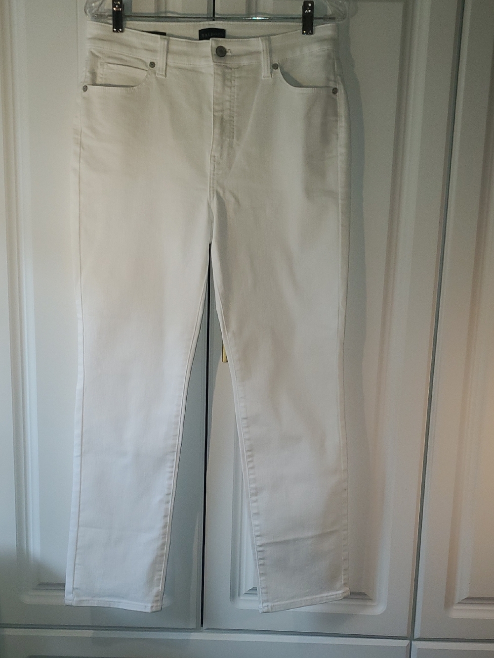 Talbots White Straight-Leg Jeans